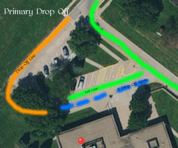 Primary Drop off Map