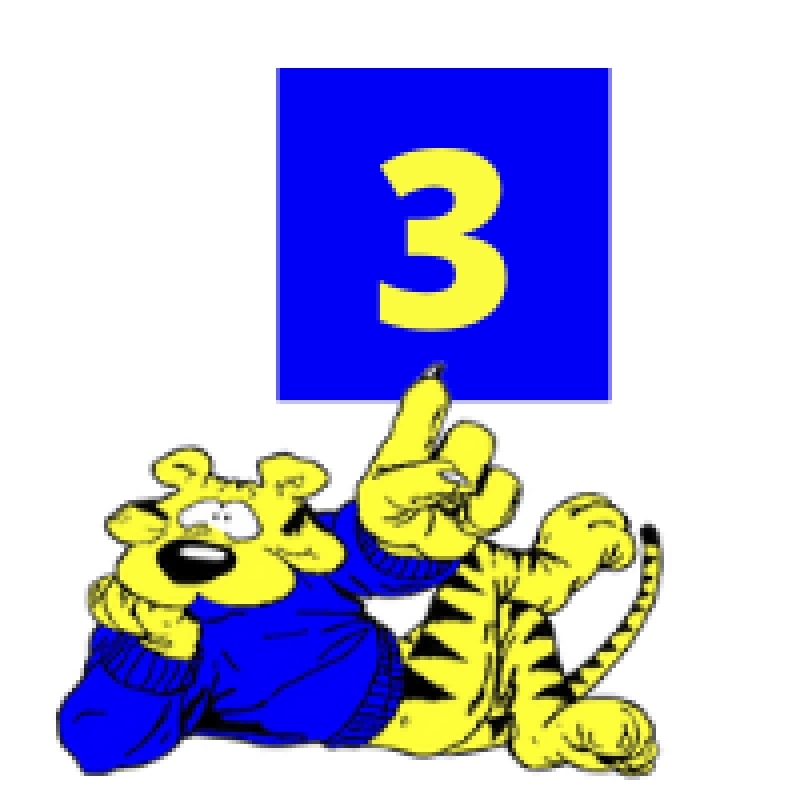tiger with 3