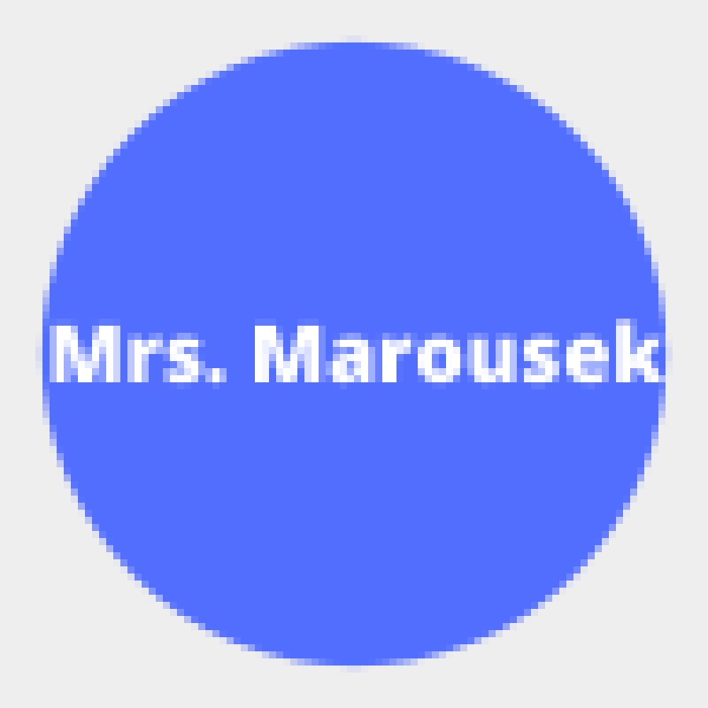 circle with Marousek's name