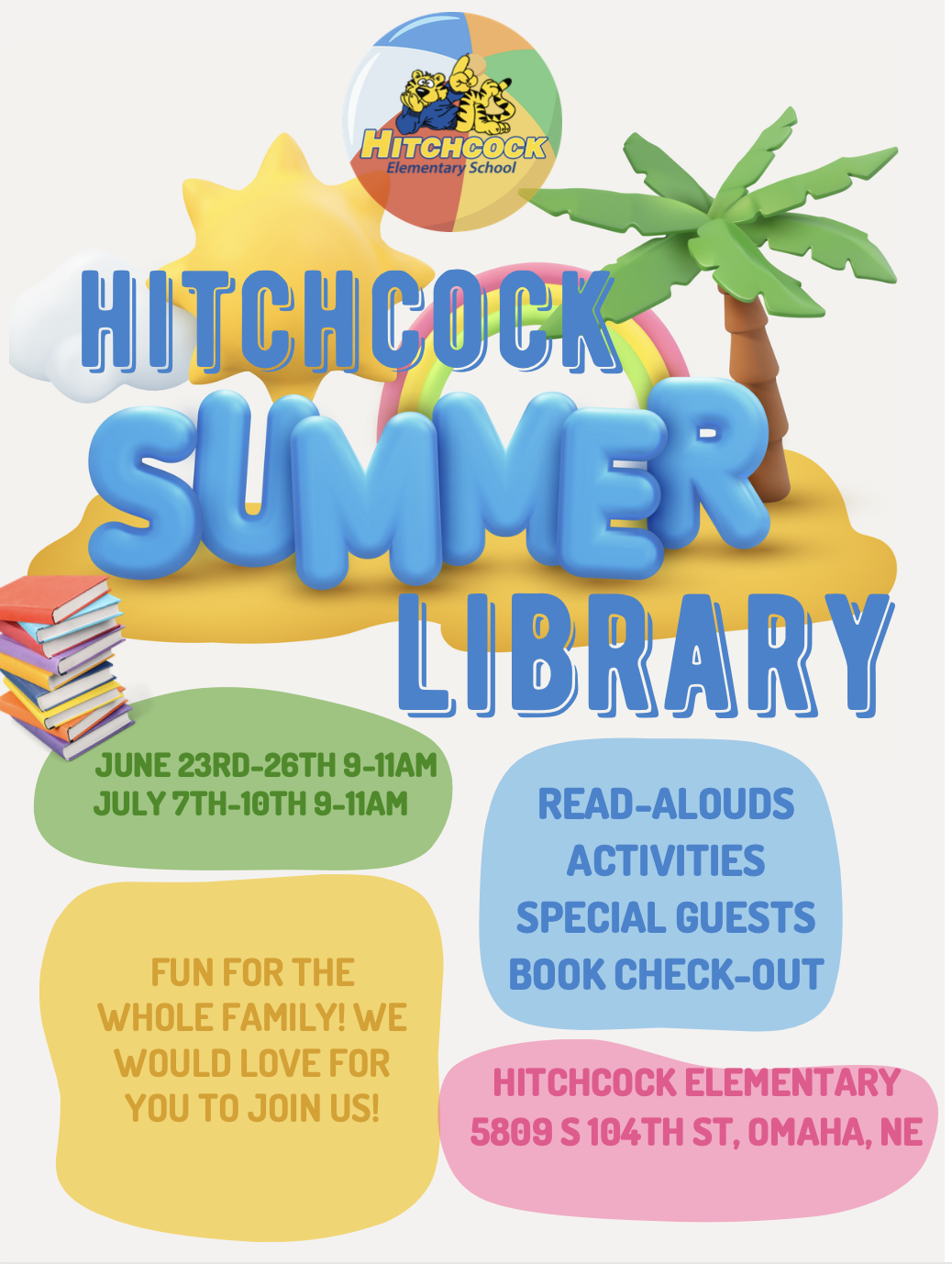 Flier for Hitchcock Summer Library