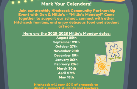 Millie's Monday information