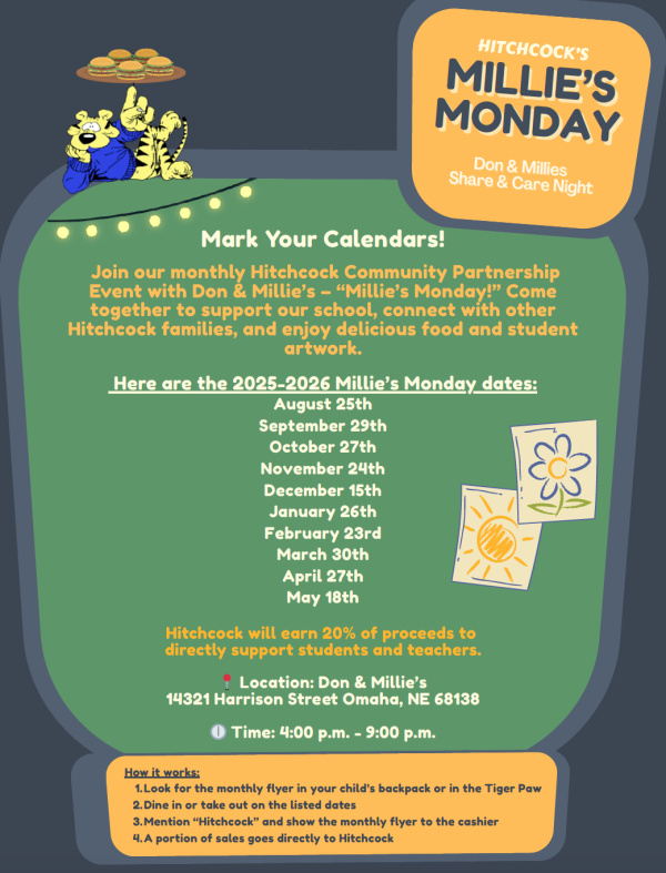 Millie's Monday information