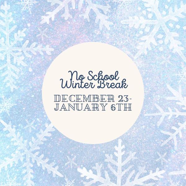 Snowflake Design with Winter Break December 23rd-January 6th