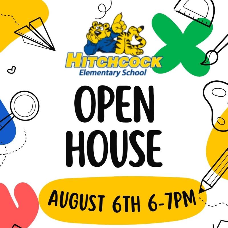 open house flyer august 6th from 6-7pm