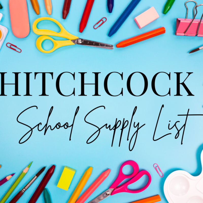 School supply list